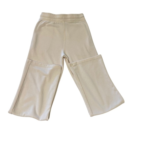 Mono B Wide Leg Cream Lounge Pants Womens Small Drawstring Casual Comfy Surfer - Picture 4 of 9